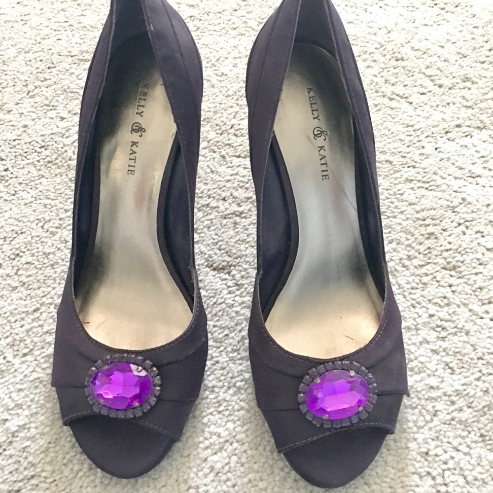 Plum Heeled Shoes