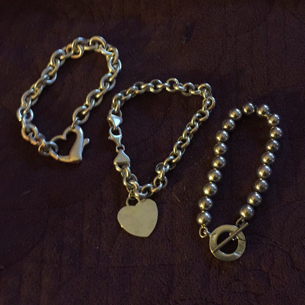 3 SIVER BRACELETS 925 E.S