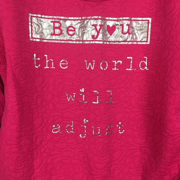 EUC Total girl hot pink sweat shirt Sz M 10-12 - Picture 4 of 4