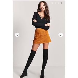 Lace-Up Ribbed Sweater