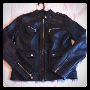 Perfect condition! Faux leather moto jacket