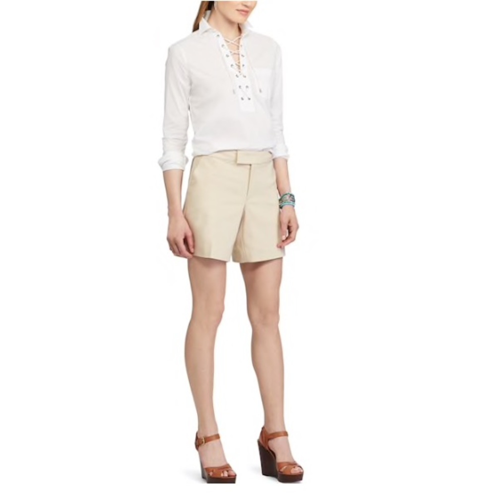 NWT Chaps sailor white shorts