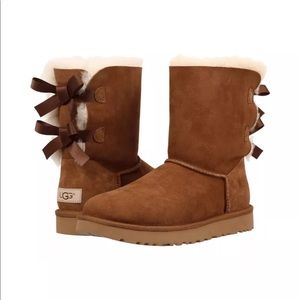 New women’s boots ugg Bailey bow 11 chestnut