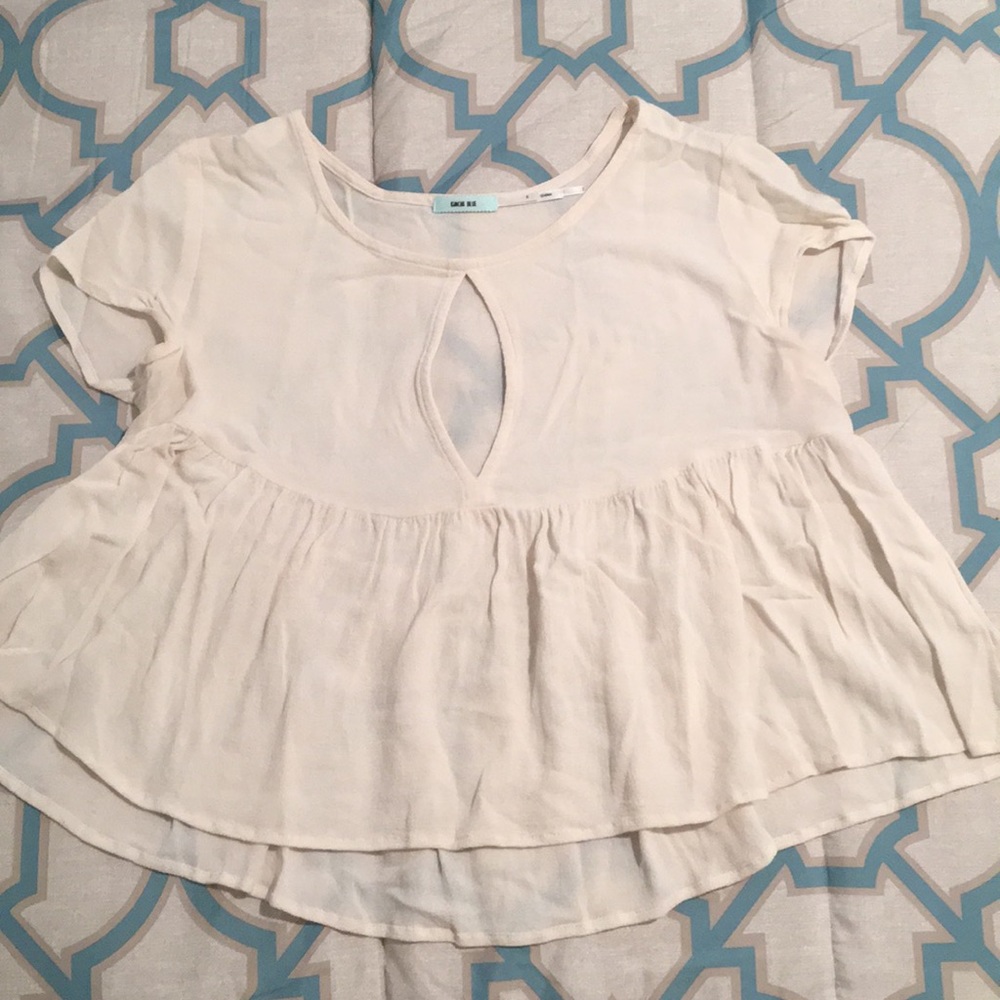 Urban Outfitters Key Whole Blouse