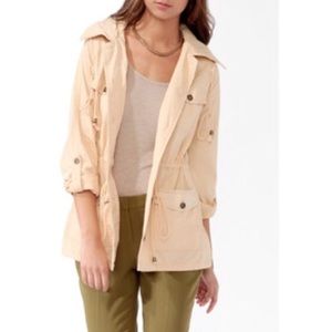 Love 21 peach utility jacket M