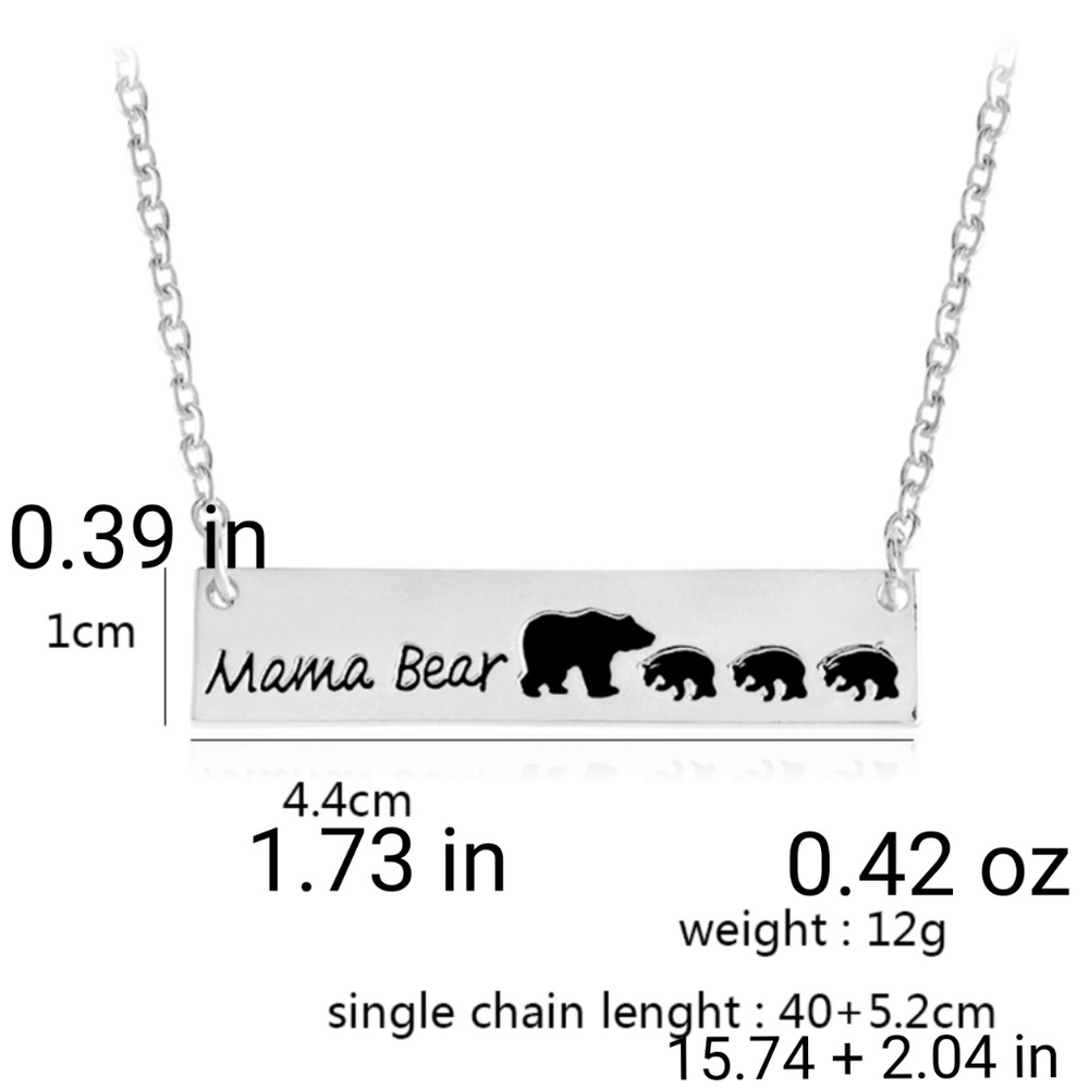 🌻3 FOR $18🌻5⭐ (LAST 1) Mama Bear + 2 Necklace - Picture 3 of 4