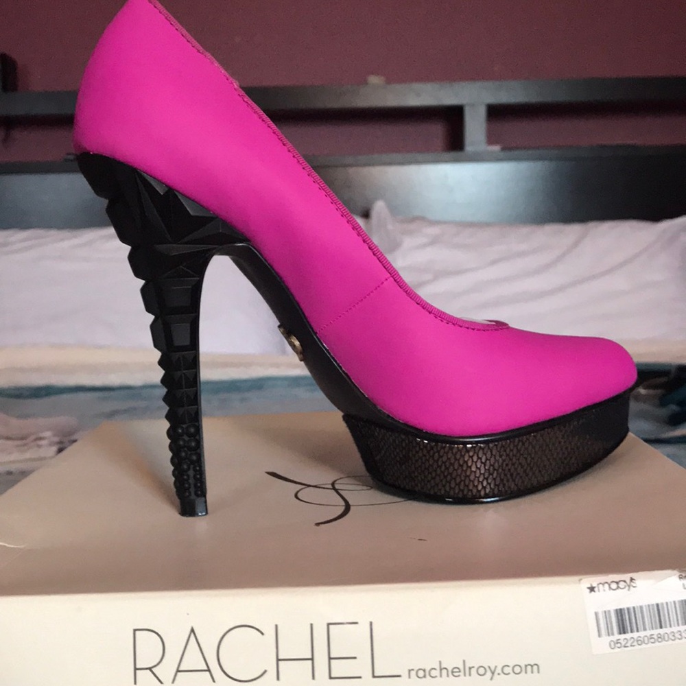 Dark pink Rachel Roy’s heels