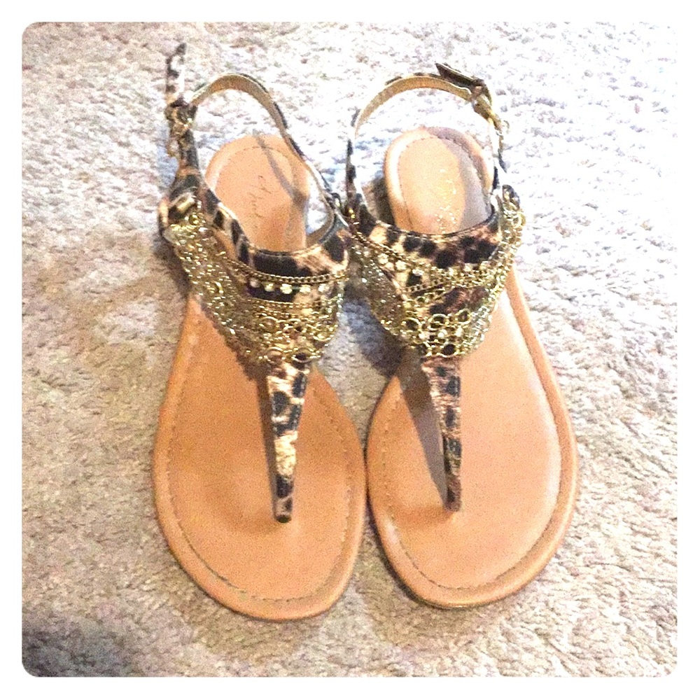 Leopard Print Sandals