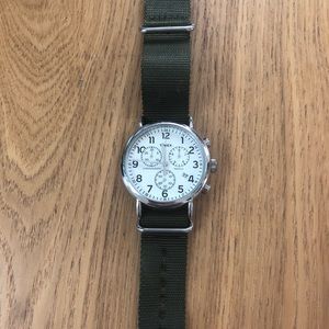 Timex Chronograph Watch in Hunter Green