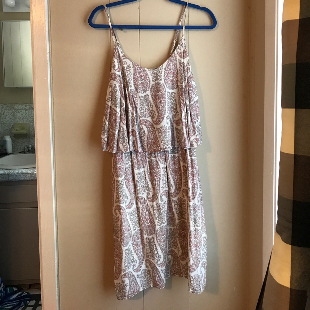 pastel pink designed dress