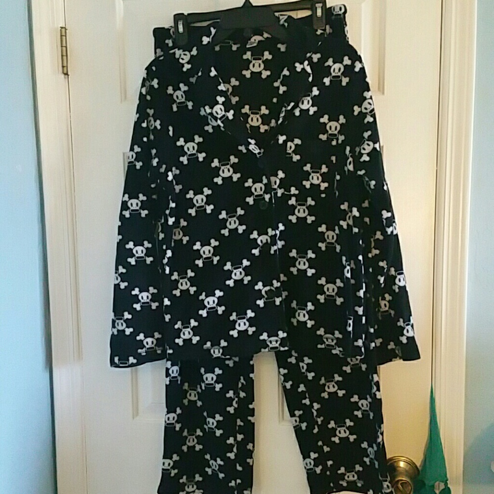Paul Frank Skull fleece pajama set