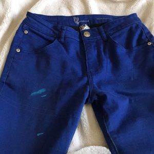 High Rise Blue Jeans