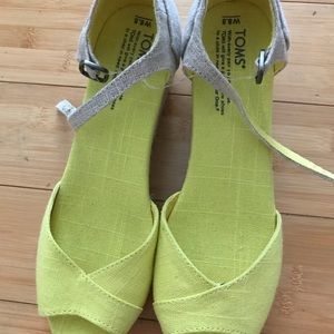 Yellow TOMS Wedges
