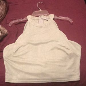 Halter top wavy blue