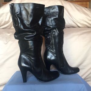 Guess black tall boots