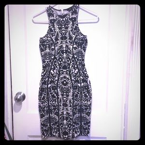 NWOT H&M black/white damask dress never worn