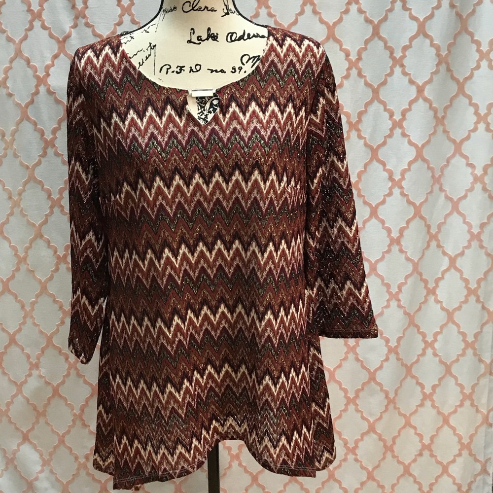 GUC Boho Shirt With half sleeves. 1X