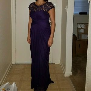 Adrianna Papell Purple Evening Gown