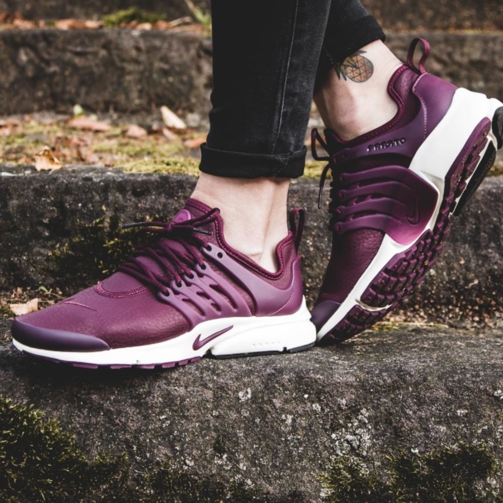 ❄️HP❄️NWT Nike Air Presto Premium maroon 🥀 - Picture 7 of 8