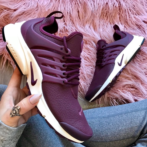❄️HP❄️NWT Nike Air Presto Premium maroon 🥀 - Picture 2 of 8