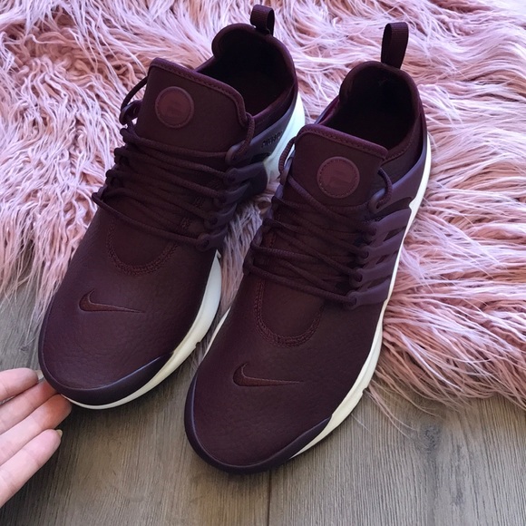 ❄️HP❄️NWT Nike Air Presto Premium maroon 🥀 - Picture 5 of 8