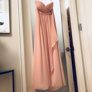 Jenny Yoo Talia blush chiffon gown