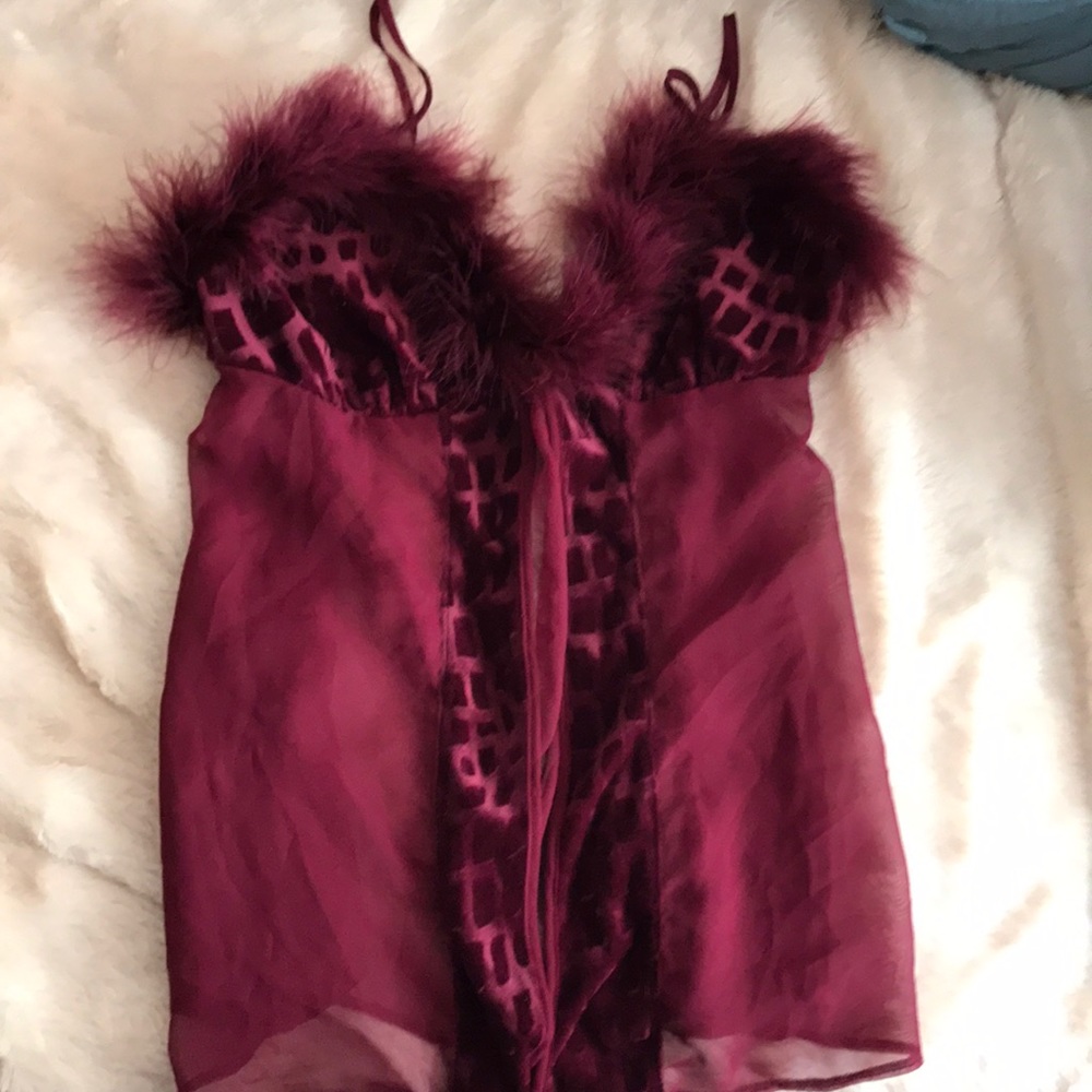 Maroon color seductive wear