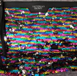 Victoria's Secret Mini Sequin Zippered Pouch
