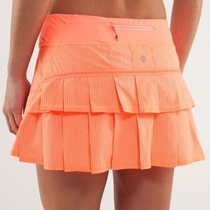 NWT Lululemon Pop Orange Pacesetter Skort