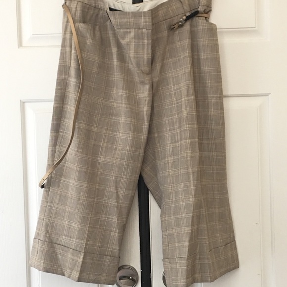 Anne Klein Plaid Mid Length Short Suit - Picture 3 of 8