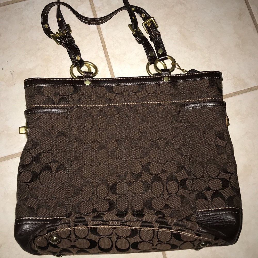 Brown Coach Large Purse