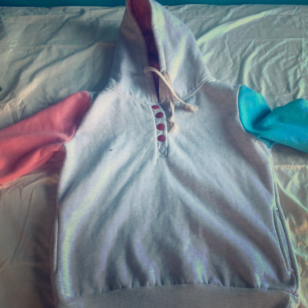 Winter multi colored hoodie