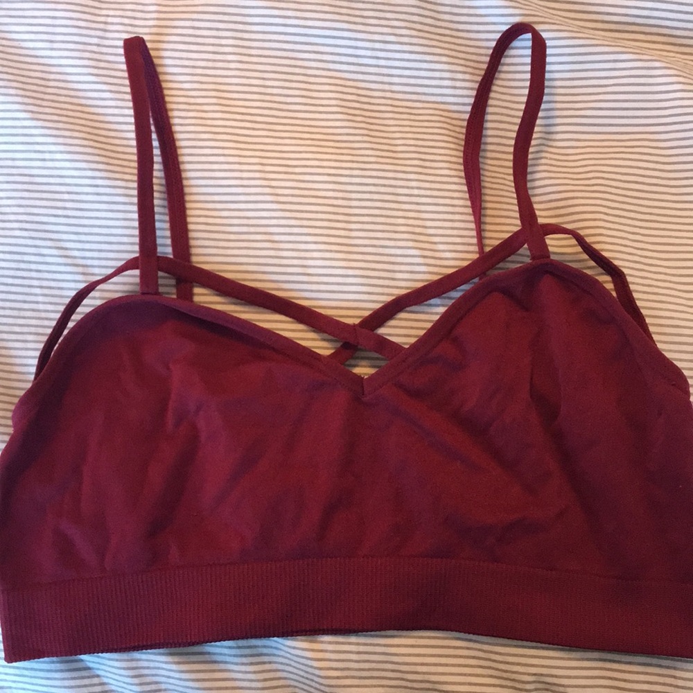 Maroon bralette