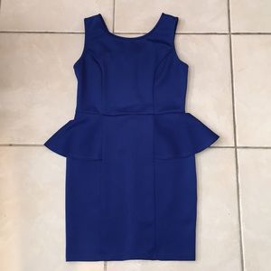 Blue Peplum Dress