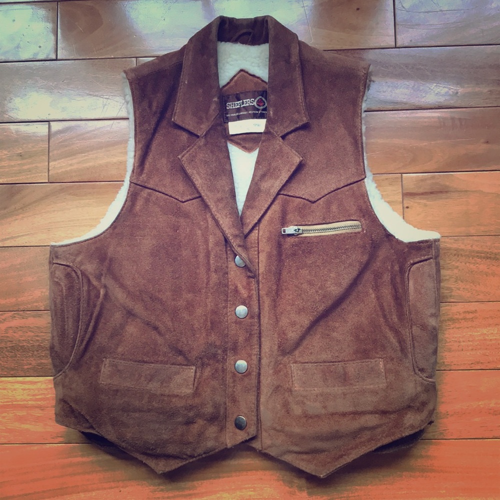 Vintage suede vest