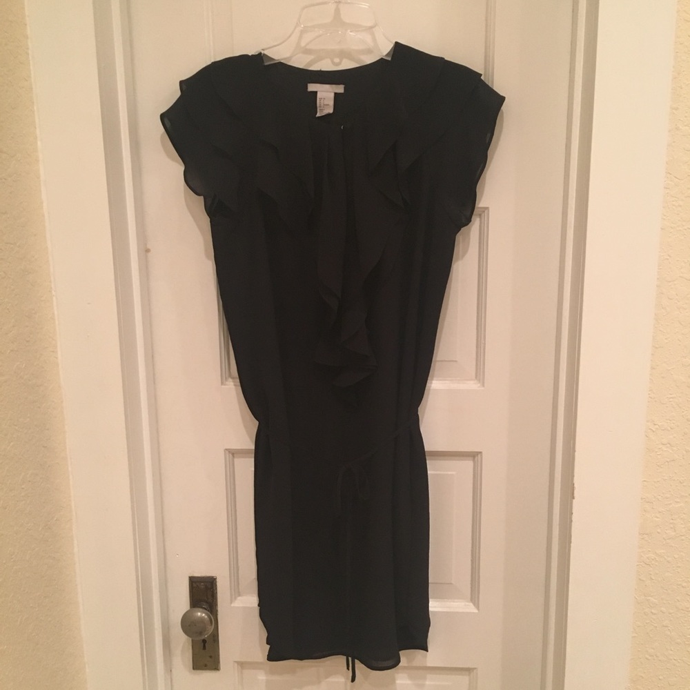 H&M Black short party dress LBD size 6