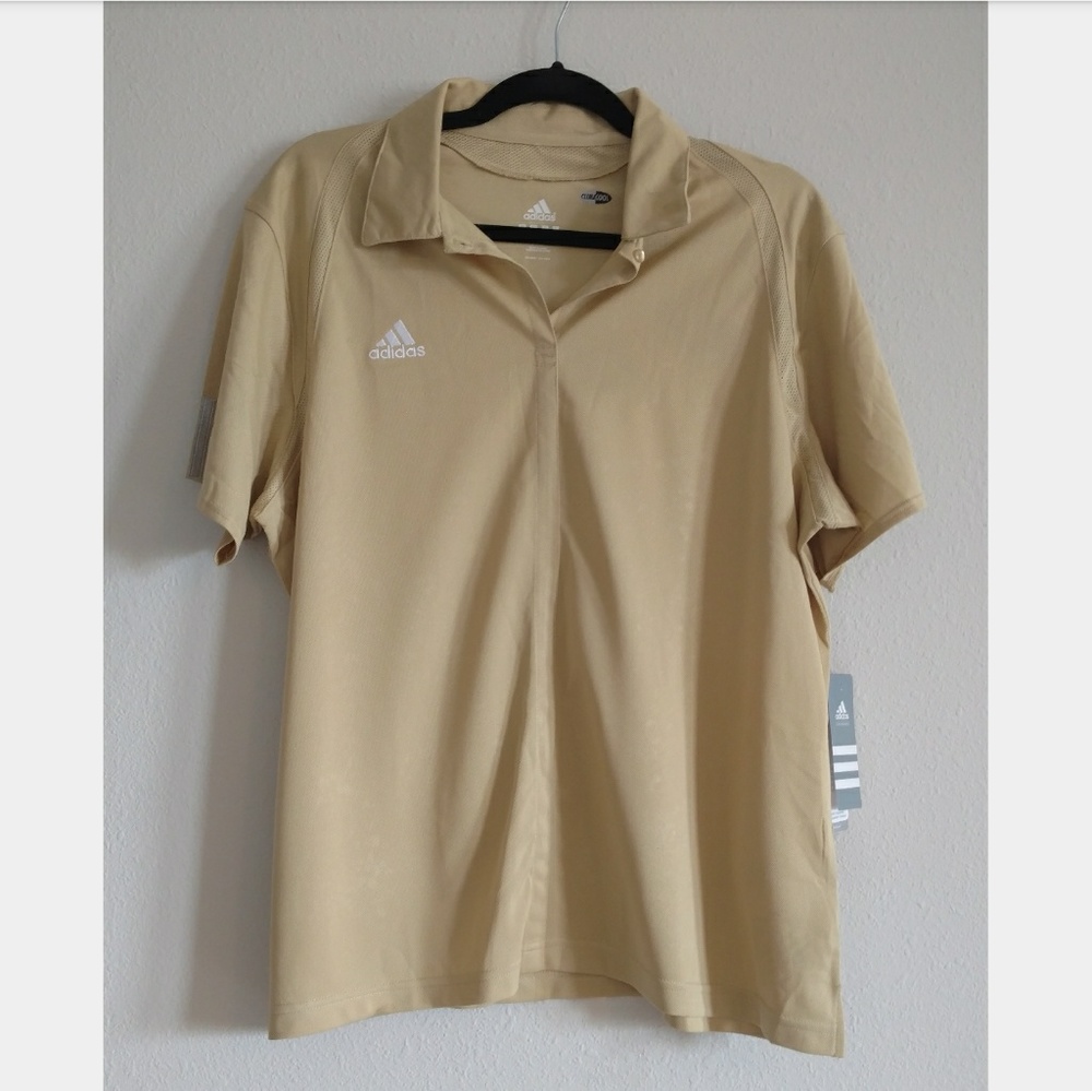 NWT Adidas Climacool Light Mustard Shirt