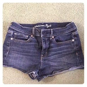 AE denim shorts