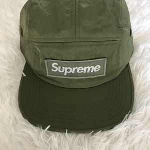 supreme olive camp cap