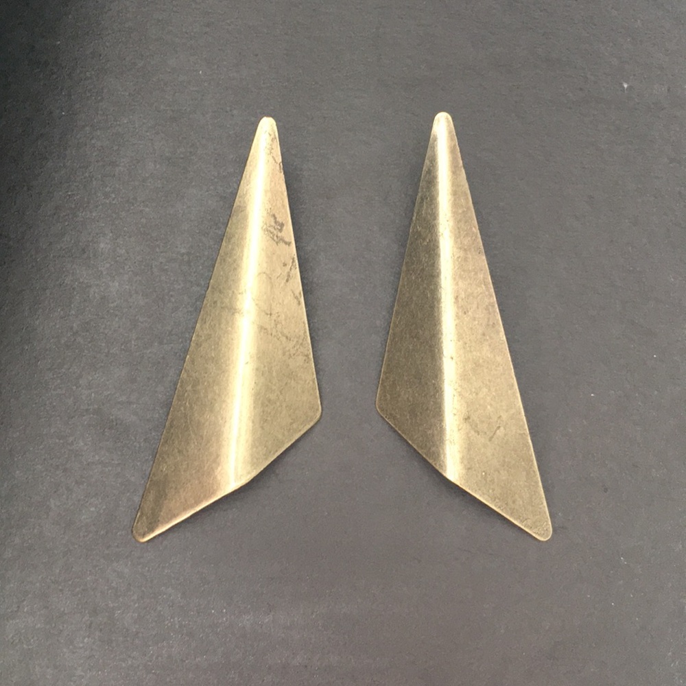 Dark gold geometric Urban Outfitters earrings