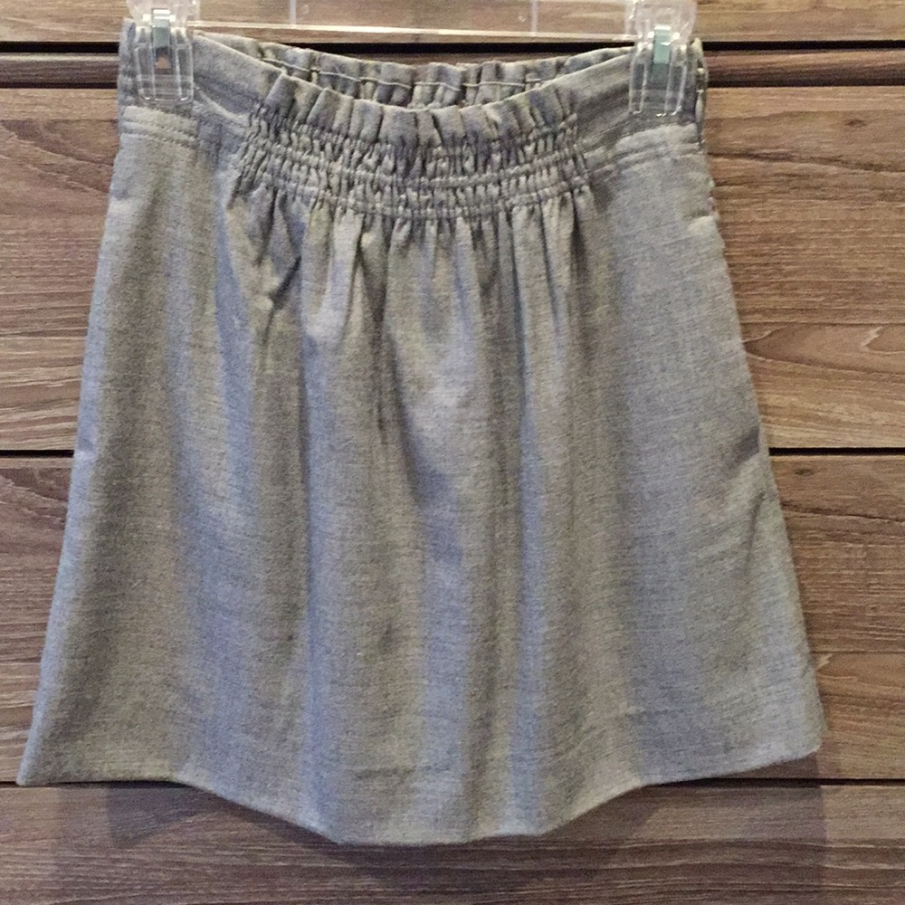 J. Crew high waisted, gray mini skirt