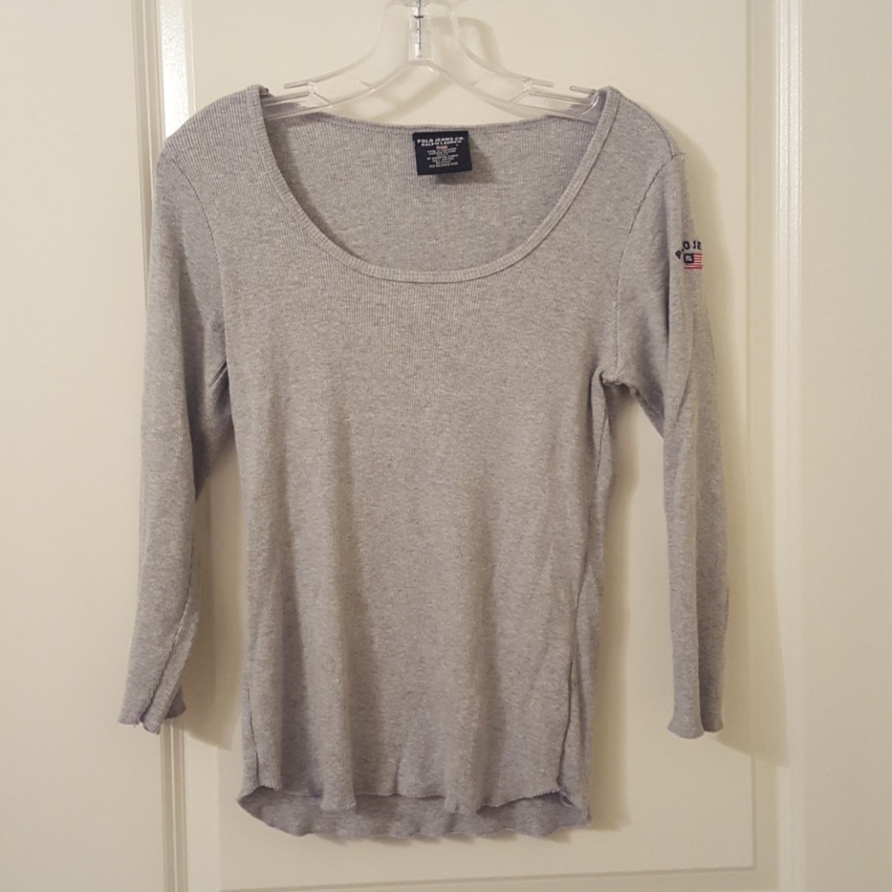 Gray Polo Jeans by Ralph Lauren top