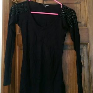 Express rhinestone sweater