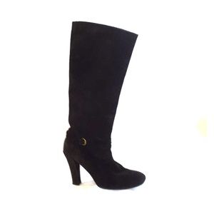 Robert Clergerie suede knee high boots