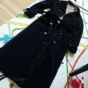 Newport News Velvet Trench Coat