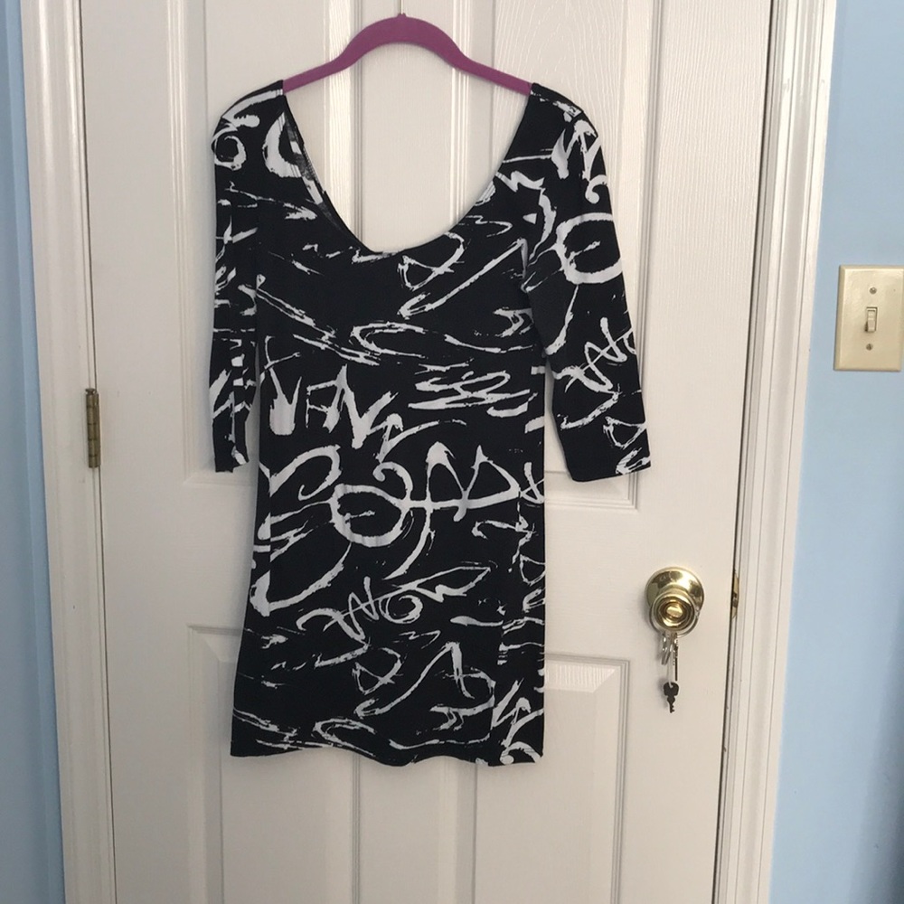 ♥️ Black and white bodycon