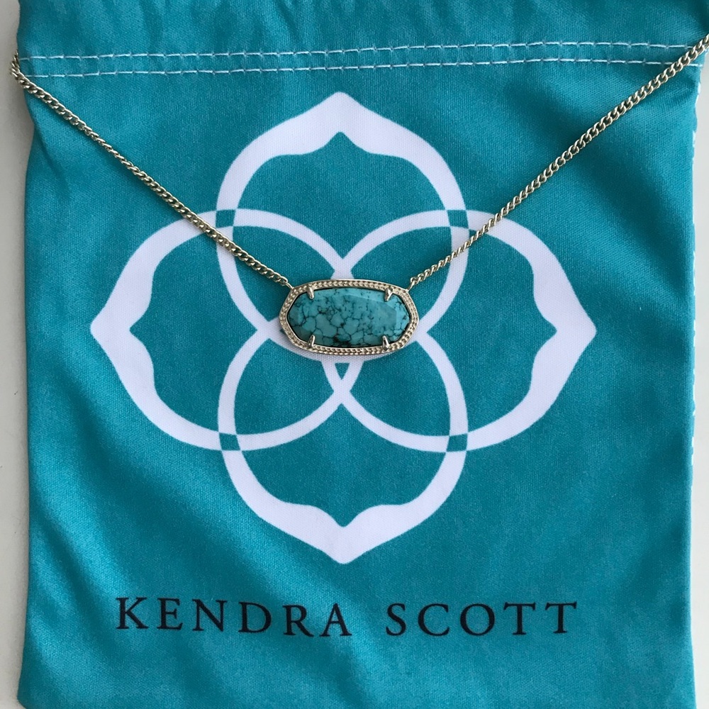 AUTHENTIC TURQUOISE KENDRA SCOTT PENDANT NECKLACE