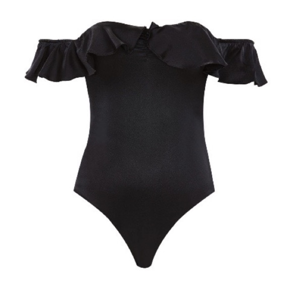 NWT For Love and Lemons Virgo Silk Bodysuit