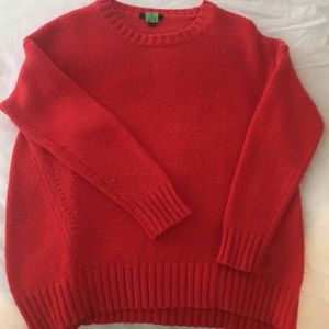 J. Crew Red Sweater