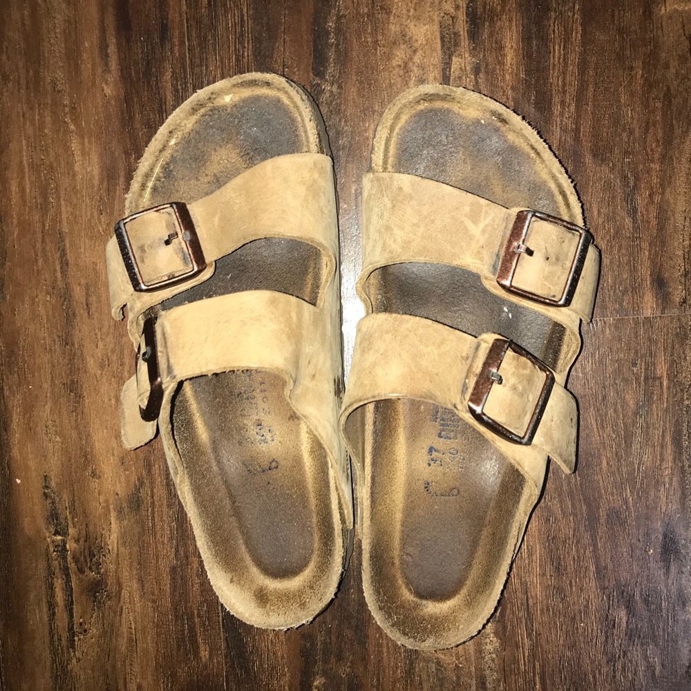 Tan Birkenstocks